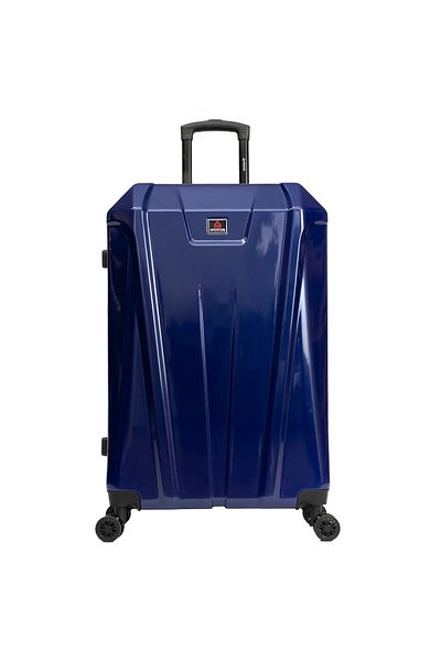 aventor Troler Mare Av103, 76x49x29 Cm, Bagaj De Cală, Policarbonat, Folie De Protectie, Tsa, Bleumarin
