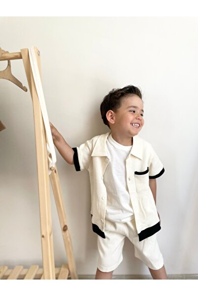 Bisahane Boy's Waffle Shirt Suit