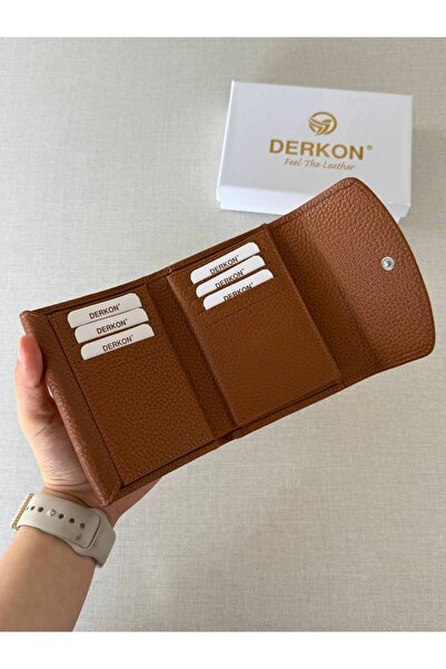 DERKON Genuine Leather Convenient Women's Wallet Melen That Can Fit in Any Bag Size