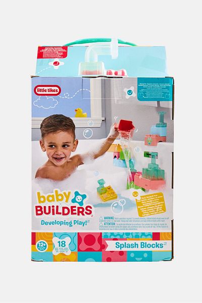 Little Tikes 18 Large Baby Builders Splash Blocks Bath Toy