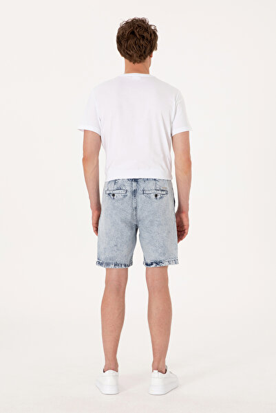 U.S. Polo Assn. Erkek Açık Mavi Jean Şort 50301836-DN0021