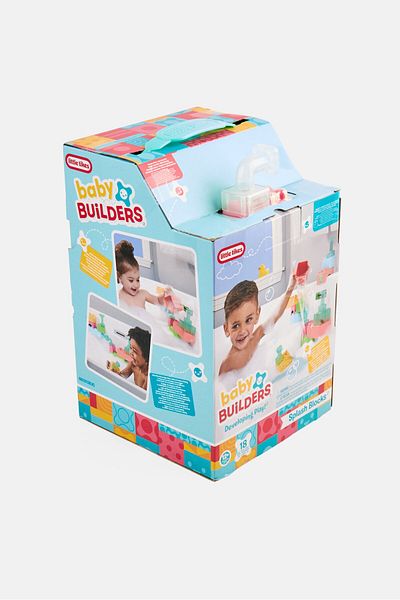 Little Tikes 18 Large Baby Builders Splash Blocks Bath Toy