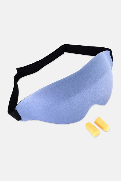 YOTO 3 D Eye Mask And Ear Plugs Set, Blue