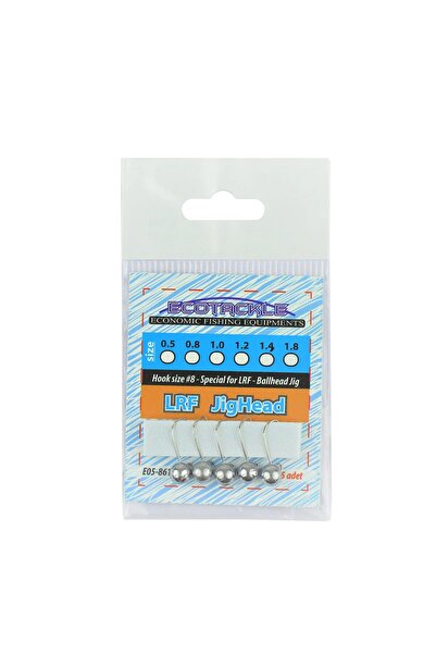 ECOTACKLE 5 Adet LRF Jig Head 1 gr