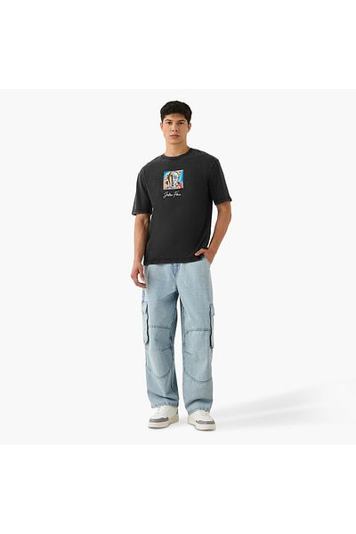 SP Characters Jackson Flavik Print Crew Neck T-shirt