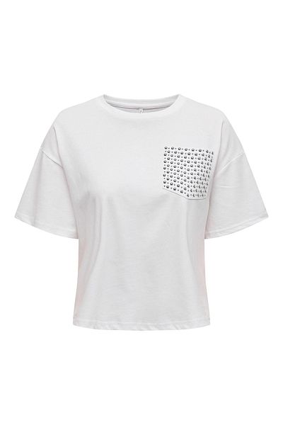 ONLY Onlterza S/S O-Neck Top Box γυναικείο μπλουζάκι 15343834