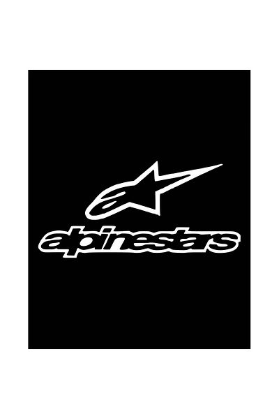Z zepplin Alpinestars Logo Text Patch mare pe spate
