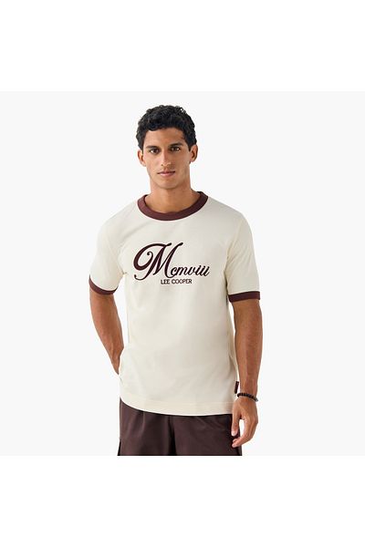 Lee Cooper Printed T-shirt with Crew Neck