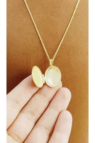 Çelik Çelik Kadın Gold Renkli Zirkon Taşlı Alya Anka Kuşu Kolye