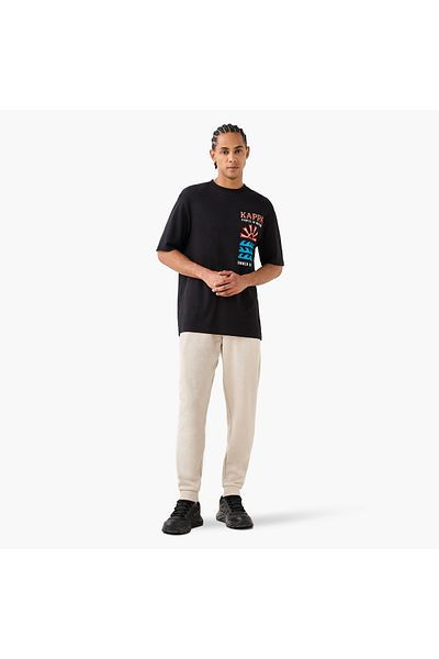 Kappa Logo Detail Joggers with Drawstring Closure and Pockets