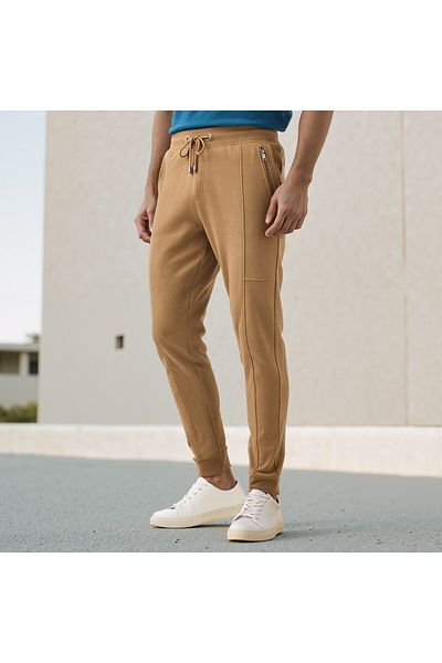 Iconic Slim Fit Joggers with Drawstring Closure and Pockets