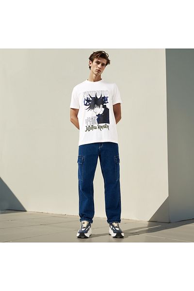 FAV Fushiguro Print Crew Neck T-shirt
