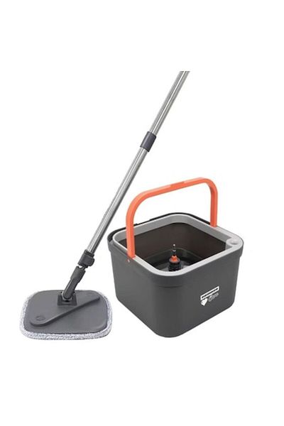 Rovitech Rotating mop set with 2 mop refills included, capacity 2.6 L, bucket size 30x30x18.5 cm