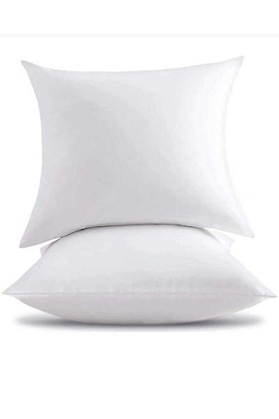 ŞAŞKIN HOUSE Surprise House Square Kirlent Inner Pillow 2-Pack Silicone Fiber Filled Kirlent Pillow Soft Kirlet