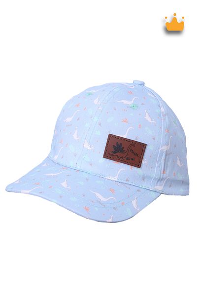 Kitti 4-8 Years 52cm Boy Summer Patterned Adjustable Hat Cap Blue Y2321001
