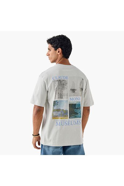 FAV Graphic Print T-shirt with Crew Neck