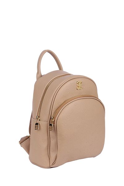 Pierre Cardin حقيبة ظهر نسائية بسحاب 05PC24Y502 تراب