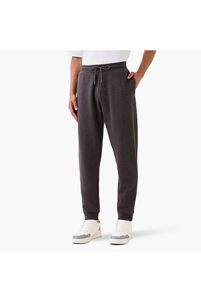 Kappa Kappa Logo Detail Joggers with Drawstring Closure and Pockets