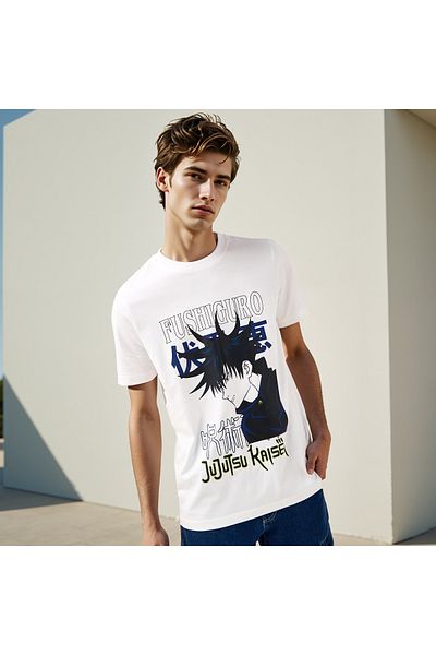FAV Fushiguro Print Crew Neck T-shirt