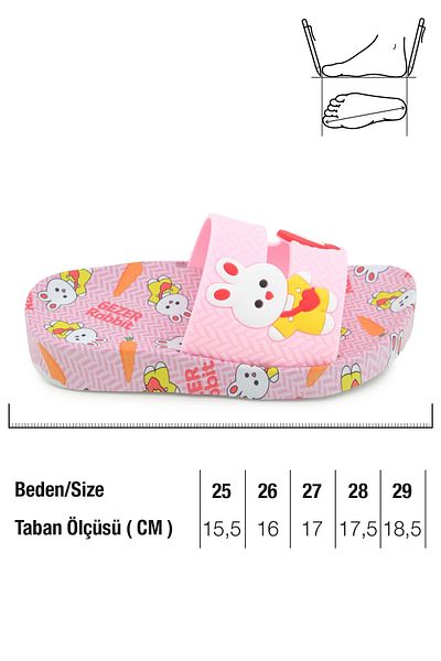 GEZER Rabbit Girl's Summer Airblow Suitable for Wet Floor Comfortable Sole Home Bathroom Pool Beach Daily Sweat