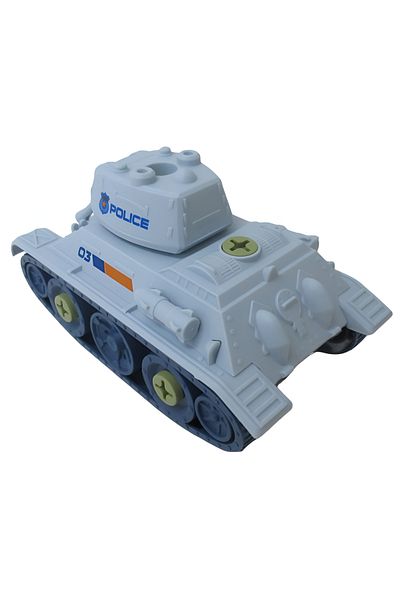 rexa DIY Police Tank Toy – Eco-Friendly Buildable Set for Kids (Age 3+)