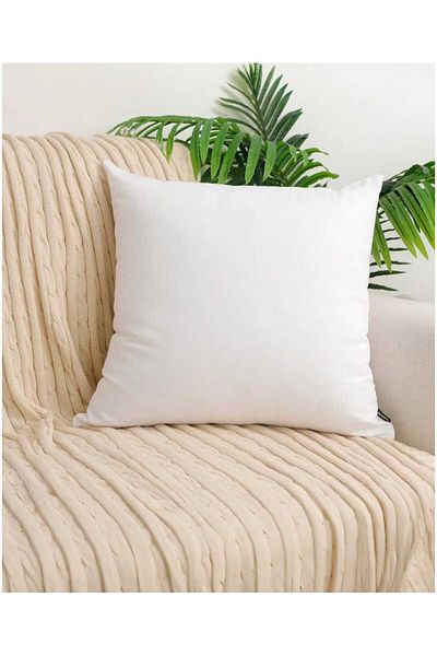 ŞAŞKIN HOUSE Surprise House Square Kirlent Inner Pillow 2-Pack Silicone Fiber Filled Kirlent Pillow Soft Kirlet