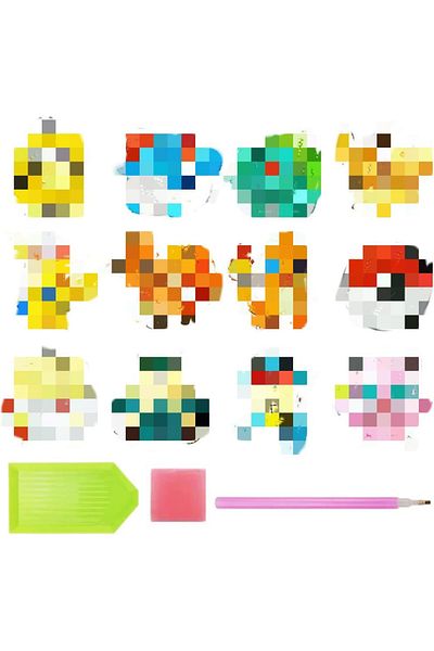 OYSJ Diamond Painting Sticker Kit, Resin/Paper, Multicolor