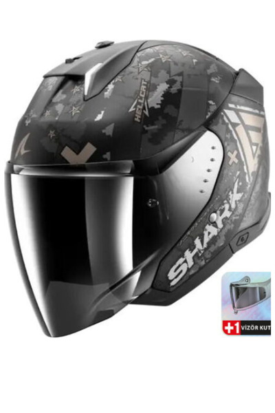 Shark Skwal i3 Jet Hellcat Mat Açık Kask