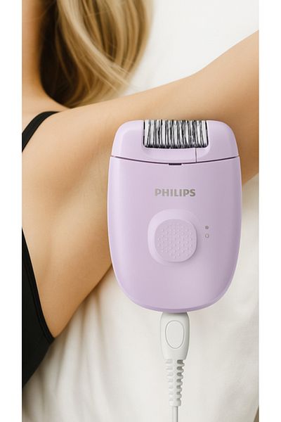 Philips Philips Epilator Series 2000 BRE237/00 – Compact Corded Epilator for Gentle