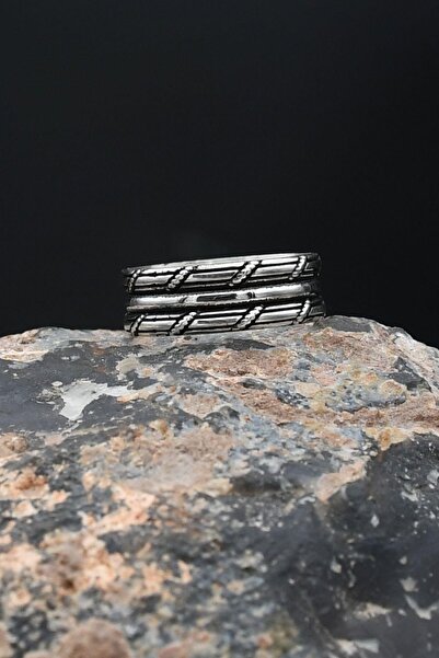 Prestige 925 Ayar Gümüş Erkek Alyans Yüzük 901903