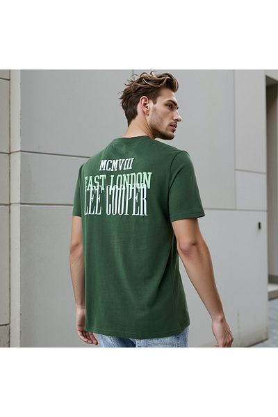 Lee Cooper Typographic Print Crew Neck T-shirt
