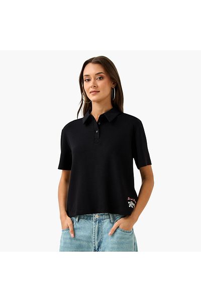 SP Characters Tom and Jerry Print Polo T-shirt