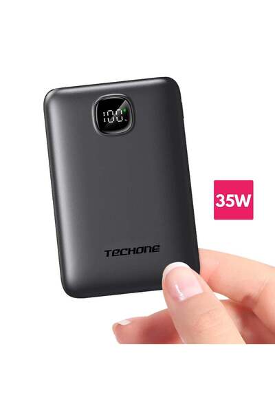 Techone Baterie externă portabilă, Techone NanoBoost 10K, neagră