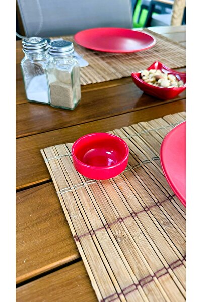 Alezy 529 Göreme Melamine Thermostar Round Sauce Bowl 6 cm Red