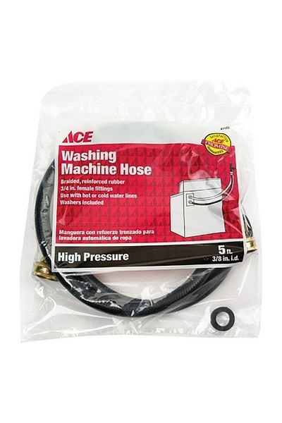 ACE Washing Machine Hose Black 3/8inch x 5ft