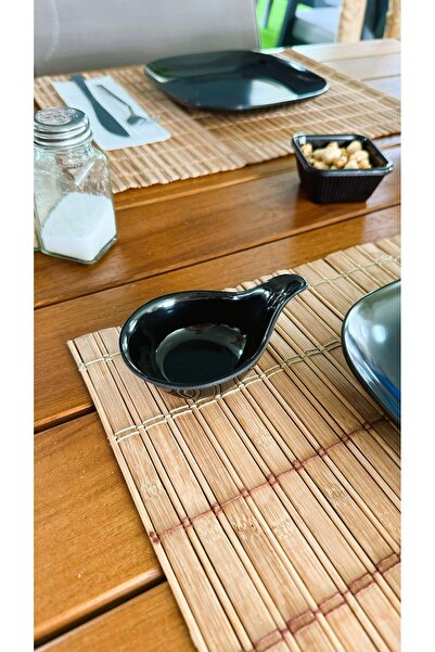 Alezy 520 Göreme Melamine Thermostar Spoon Sauce Bowl 10 cm Black