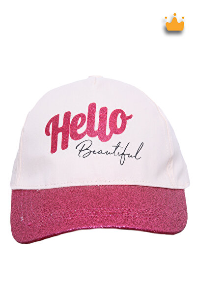 Kitti 4-8 років 52 см Дівчача регульована капелюх Hello з блискітками Бежева Y820002