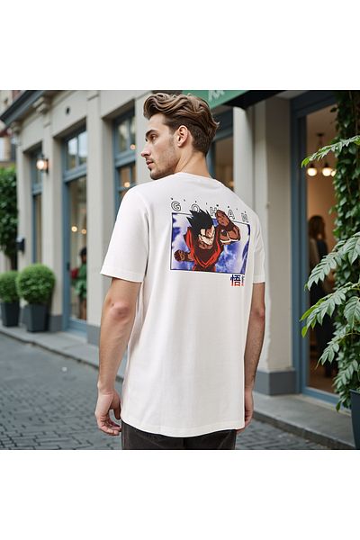 FAV Dragon Ball Z Print Crew Neck T-shirt