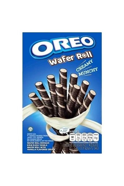Oreo Vanilla Oreo Wafer Roll 54g