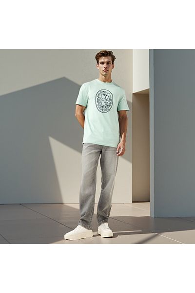 Lee Cooper Typographic Print Crew Neck T-shirt