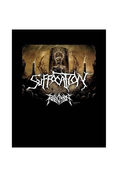 Z zepplin Suffocation with Special Guests Large Back Patch Patch