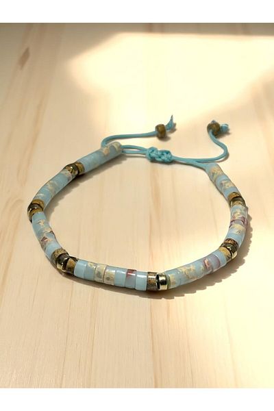 etniko Agalmatolite Stone Bracelet |   Adjustable |   Unisex |   Natural Stone Spiritual Balance Bracelet