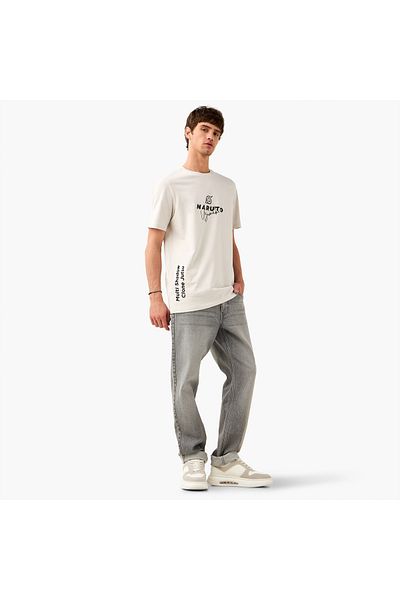 FAV Kakashi Print Crew Neck T-shirt