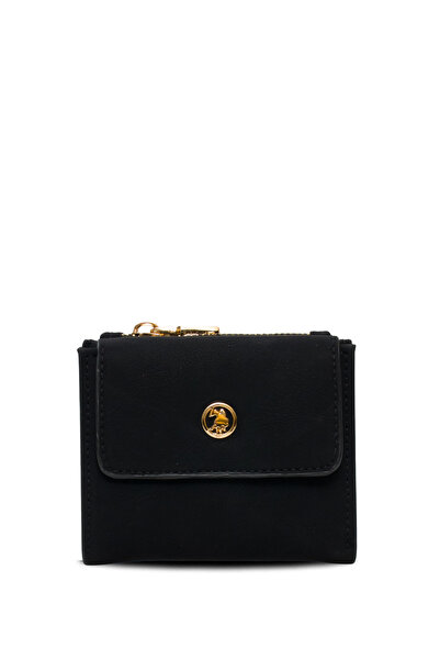 U.S. Polo Assn. Черна дамска чанта тип портфолио Usc25740