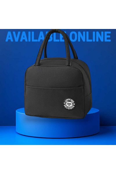 OEM Geanta Termica pentru Pranz, Multifunctionala, Impermeabila, cu Manere, 22x14x19 cm, Negru