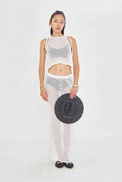 TIFFANY&TOMATO Ajurlu Askılı Bluz