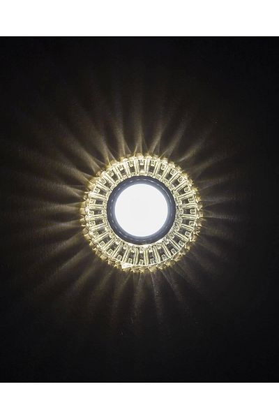 Eldenör Noas Yl65 1727 Troya Led Framed 4000K Crystal Glass Spotlight Case - Frame Compatible for Socket and Switch