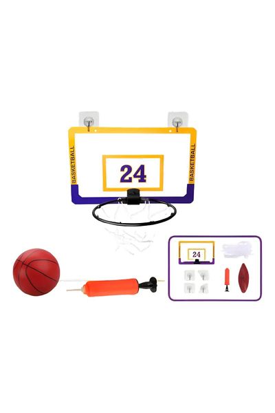 rexa Indoor Kids Mini Basketball Hoop Set – Wall-Mount with Adjustable Frame