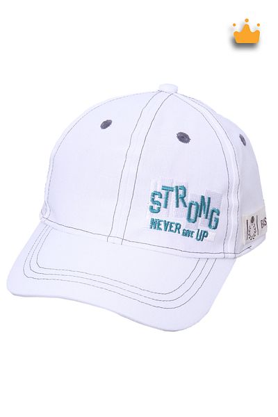 Kitti 4-8 години 52 см Момче Лятна шапка Strong Регулируема шапка Бяла Y821012