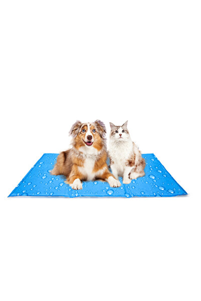 Sofia Concept Covoras de racire pentru animale, Sofia CONCEPT, Impermeabil, 90 x 50cm, Large, Albastru marin